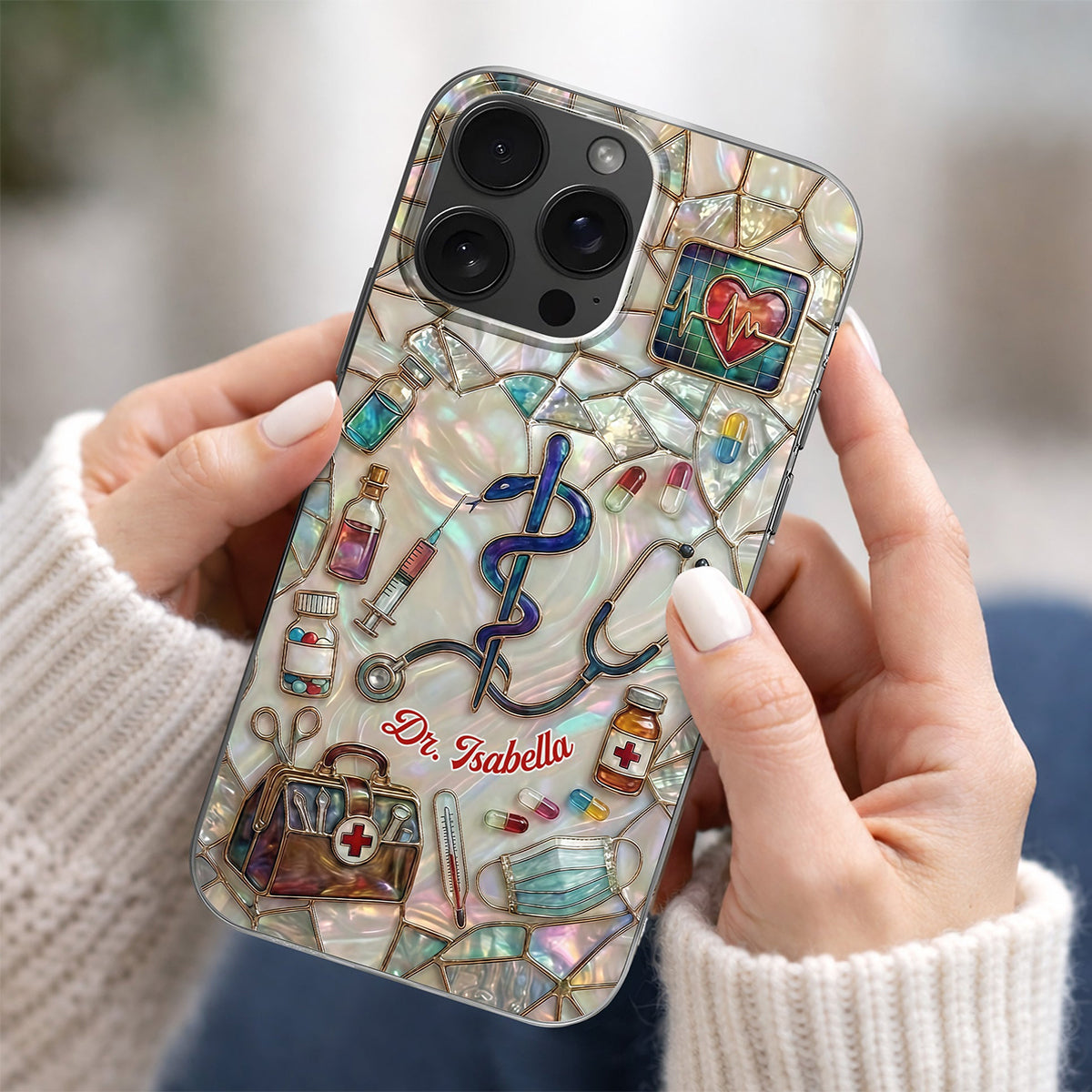 Personalized Clear Phone Case,Gift For Healthcare