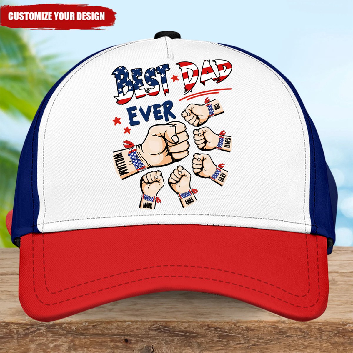 Best Dad Ever  Gift For Father, Grandpa, Grandfather - Personalized Classic Cap