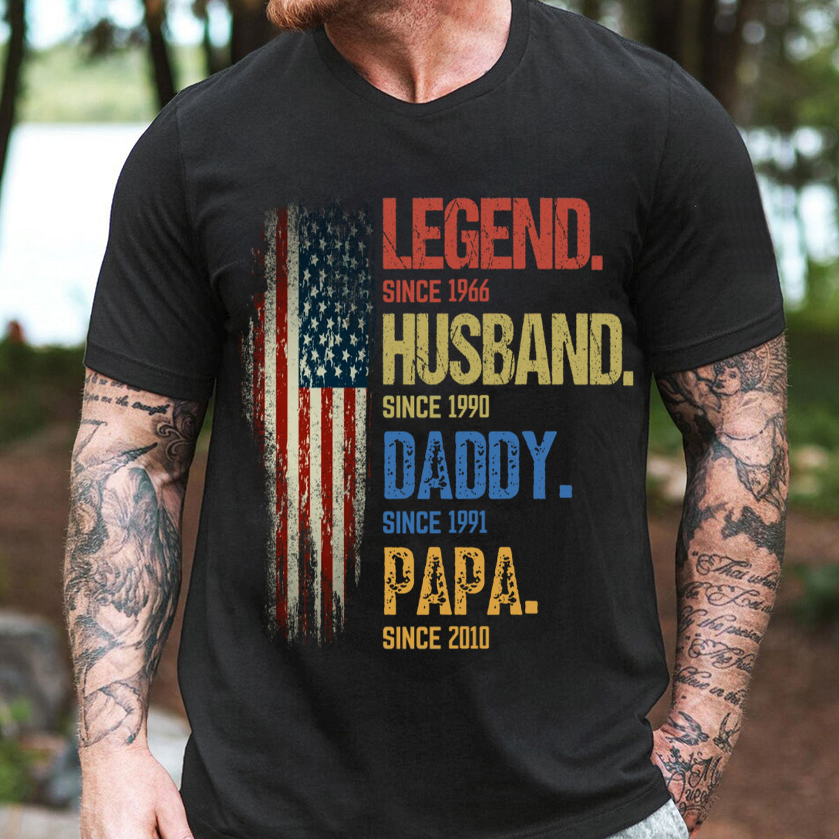 From Legend To Papa - Personalized T-shirt