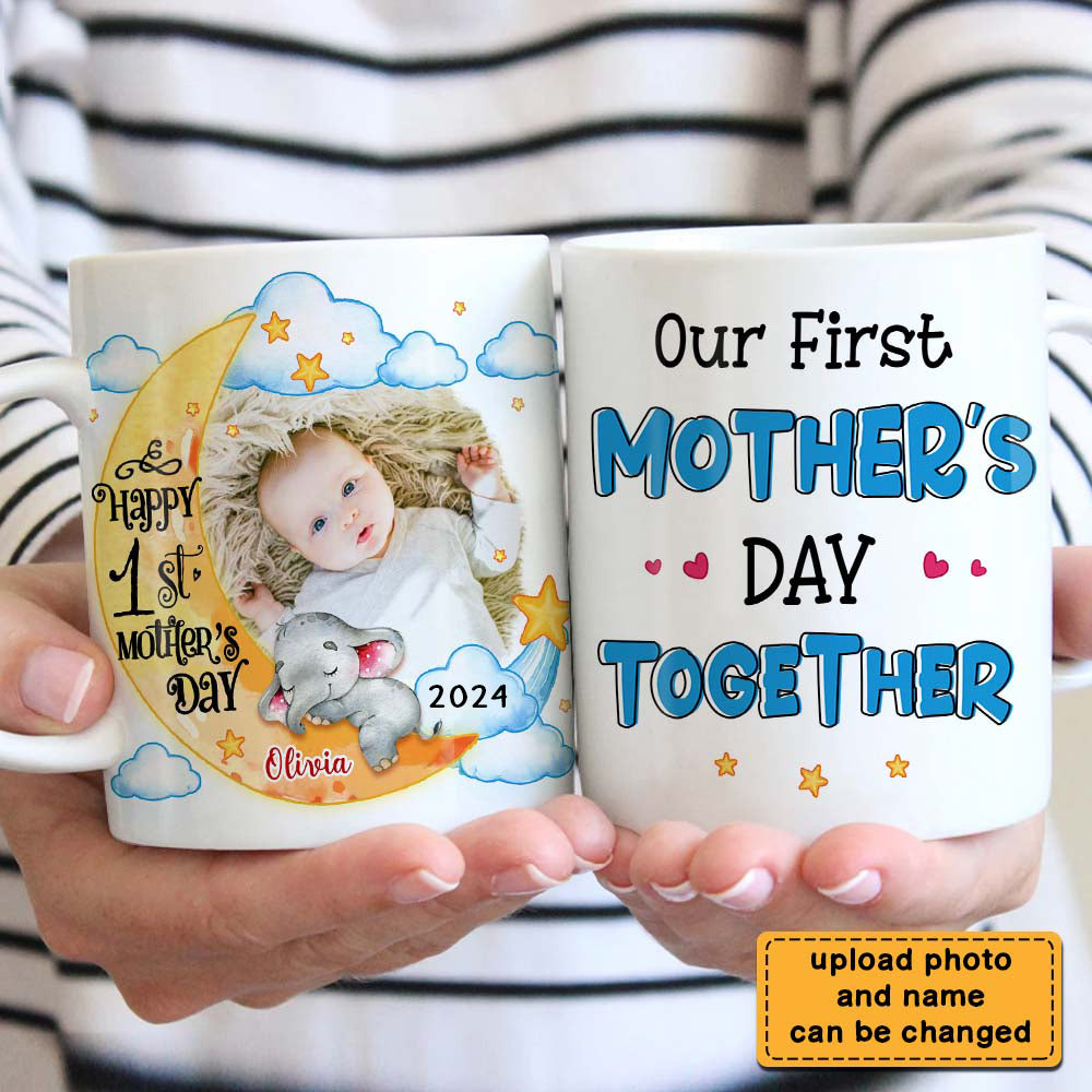 First Mother's Day Elephant Photo Mug