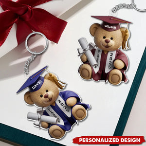 Graduate Gift 2025, Personalized Shaped Acrylic Keychain