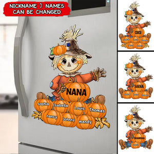Fall Seasons, Pumpkin Grandma- Mom Personalized Sticker Decal