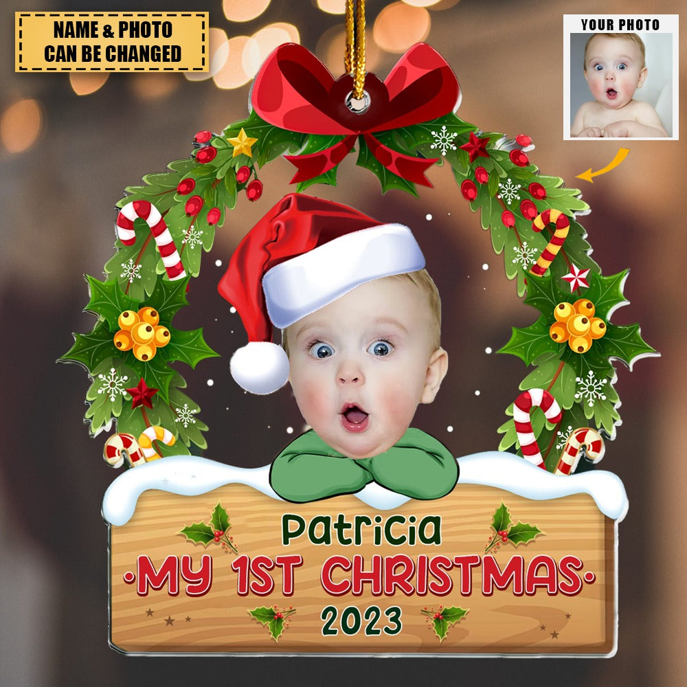 My 1st Christmas - Personalized Acrylic Photo Ornament