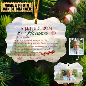 A Letter From Heaven To You - Personalized Ornament - Memorial Gift For Family
