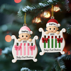 Baby's First Christmas ,Custom Wood Ornament