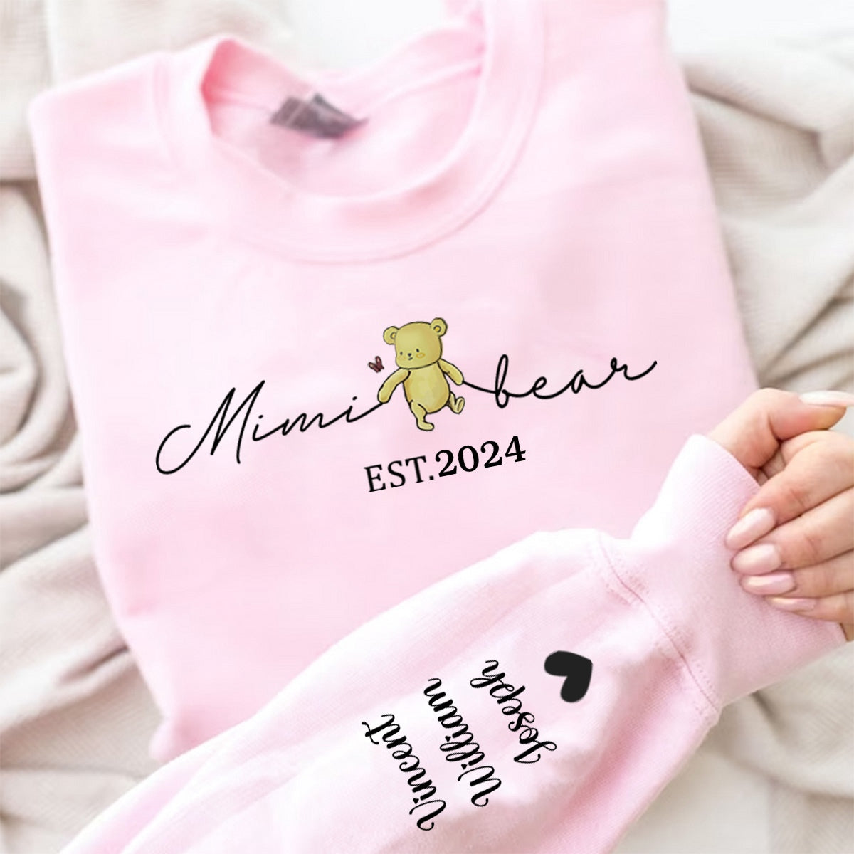 Motherhood Is The Greatest Thing - Family Personalized Custom Sweatshirt