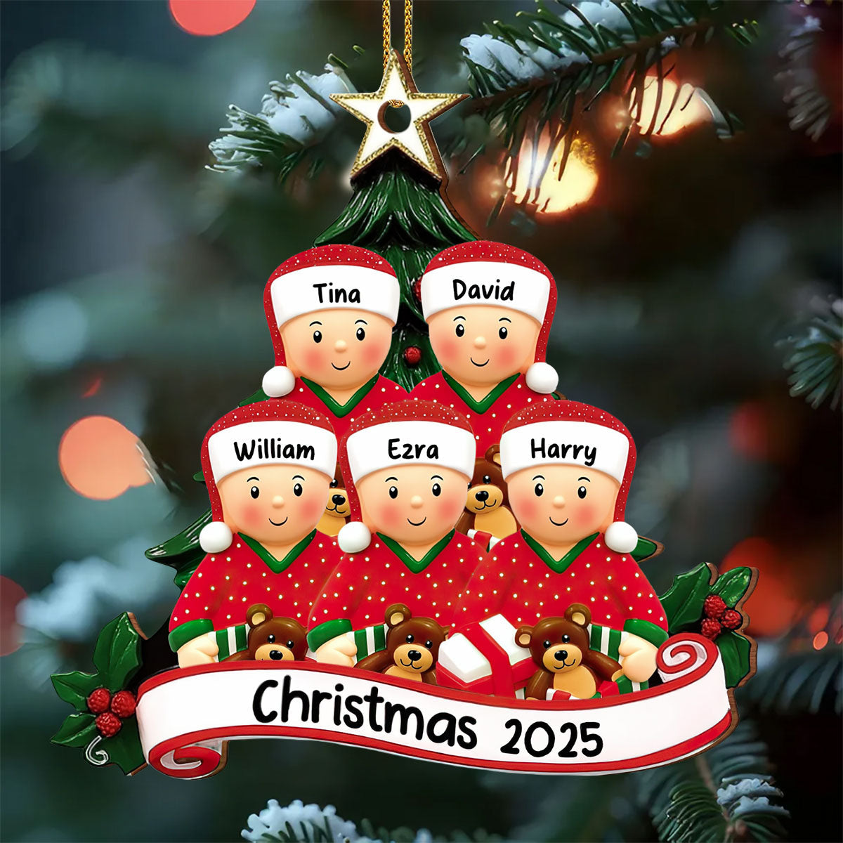 Personalized Custom Wood Ornament,Gift For Family