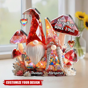 Together Since,Custom Name Crystal Look Keepsake