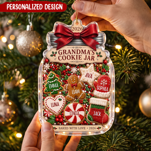 Personalized Grandma's Cookie Jar Christmas Ornament