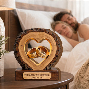 Together Forever Couple Anniversary Plaque - Personalized Heartfelt Gift For Her Him
