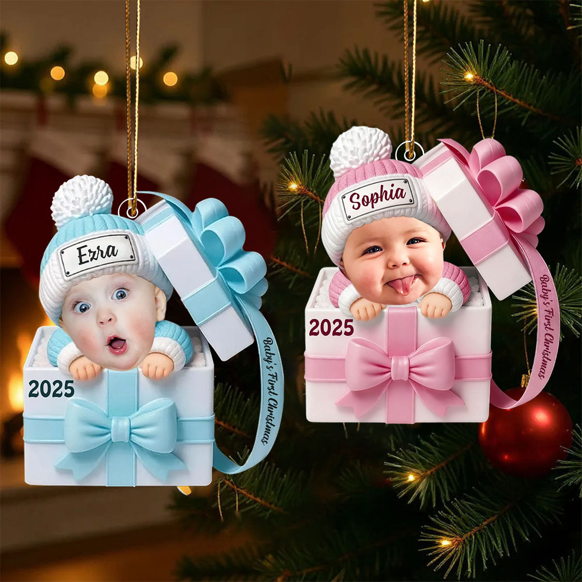 Custom Baby Gift Box , Newborn Ornament Gift