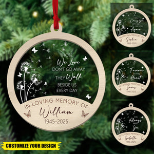 In Loving Memory Of - Personalized  Remembrance Ornament