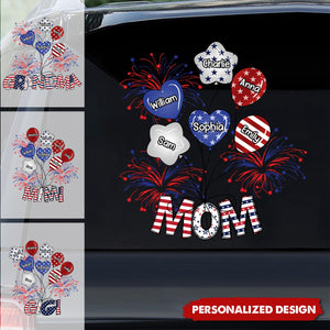 Personalized 4th Of July Mom Grandma Personalized Sticker Decal