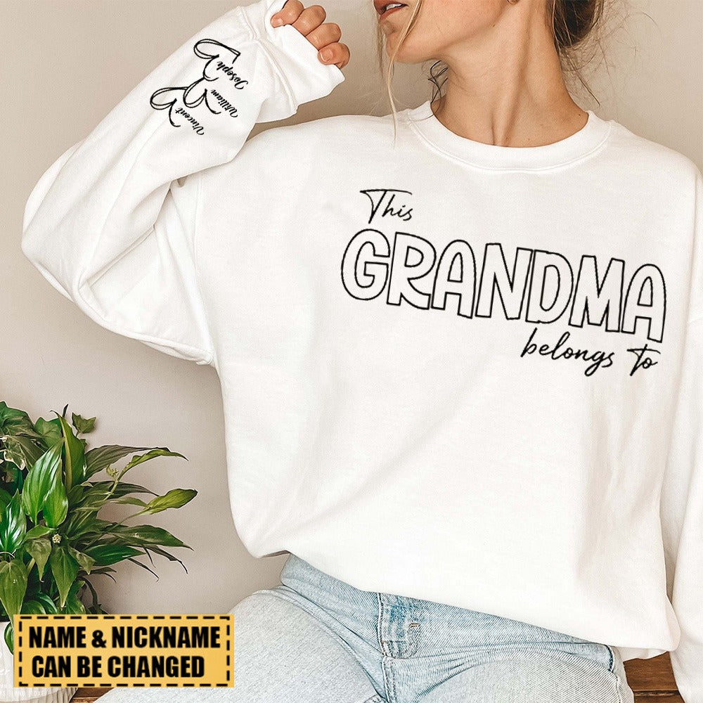 This Grandma Belongs To  Personalized Sweatshirt