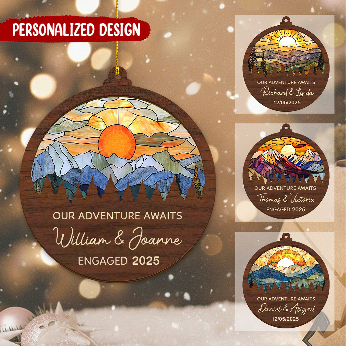Our Adventure Awaits Suncatcher Ornament