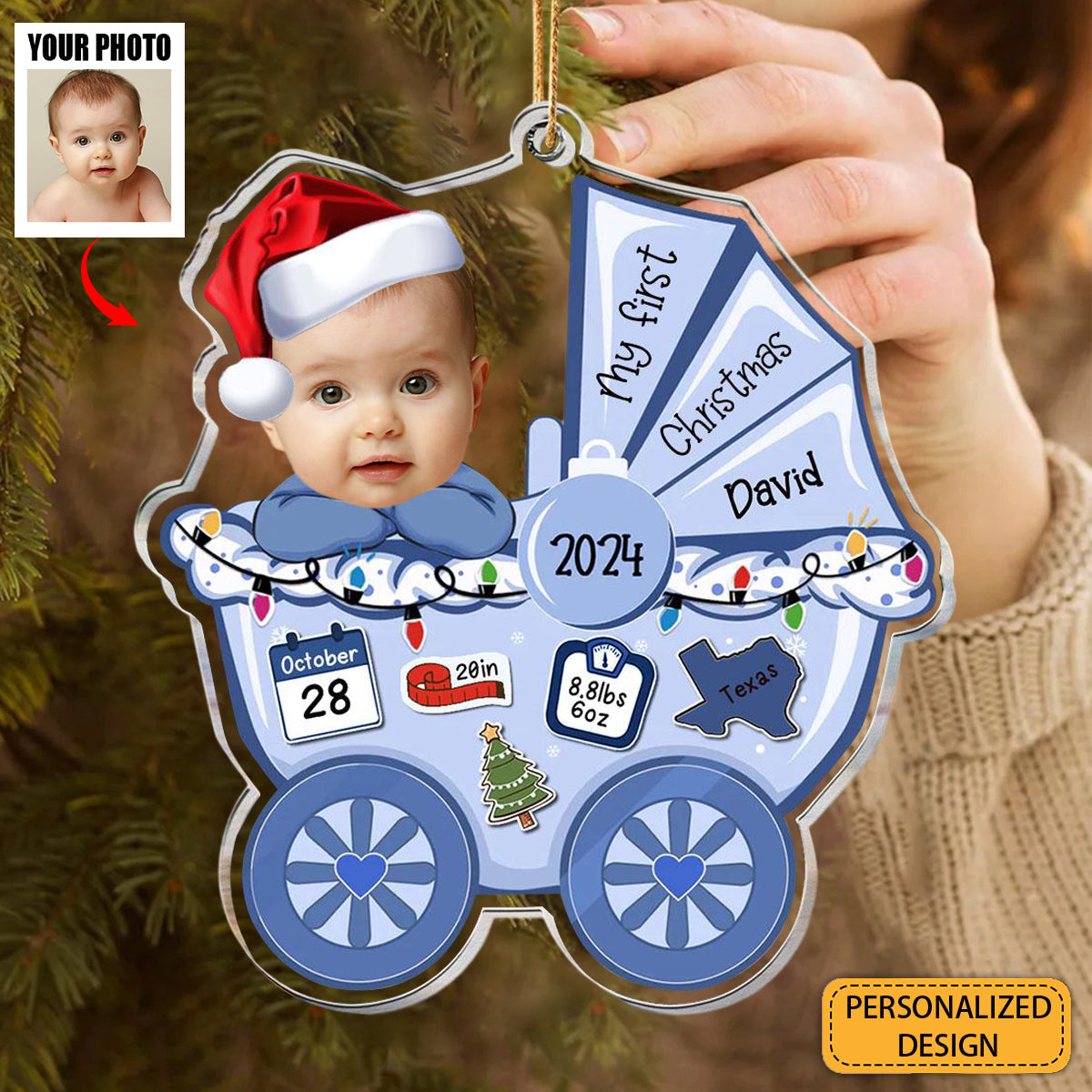 Personalized Ornament - My First Christmas Gift For Newborn