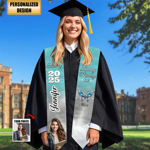 Those We Love Beside Us Every Day - Personalized Custom Graduation Stole
