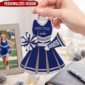 Personalized Cheerleader Uniform Christmas Ornament-Cheer Team Gift