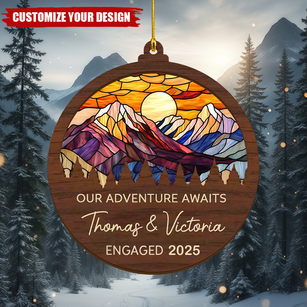 Our Adventure Awaits Suncatcher Ornament