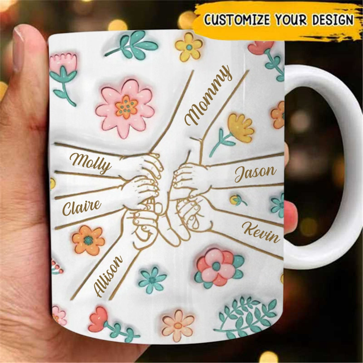 Silent Sacrifices Reflect Endless Love - Family Personalized Custom Printed Mug