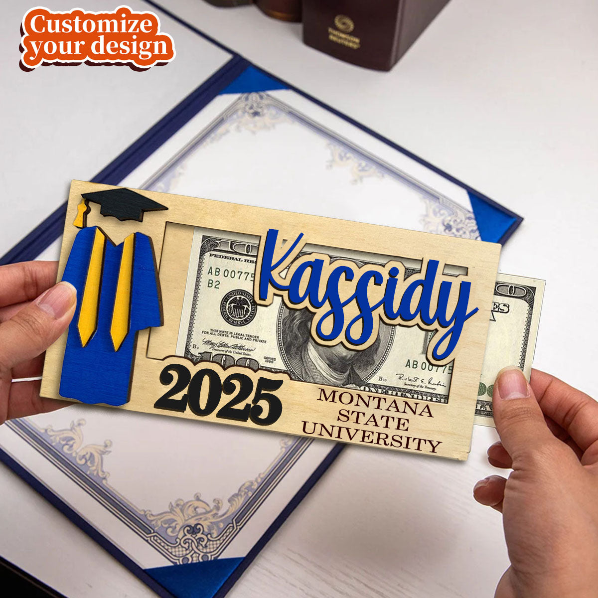 2025 Personalized Graduation Money Holder-Graduation Gift For Graduates