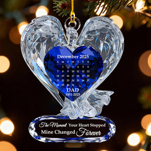 The Moment Your Heart Stopped-Personalized Angel Memorial Ornament