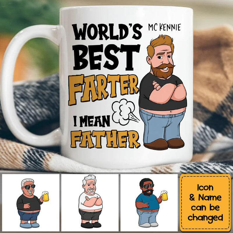 World's Greatest Farter Mug-Personalized Gift For Dad