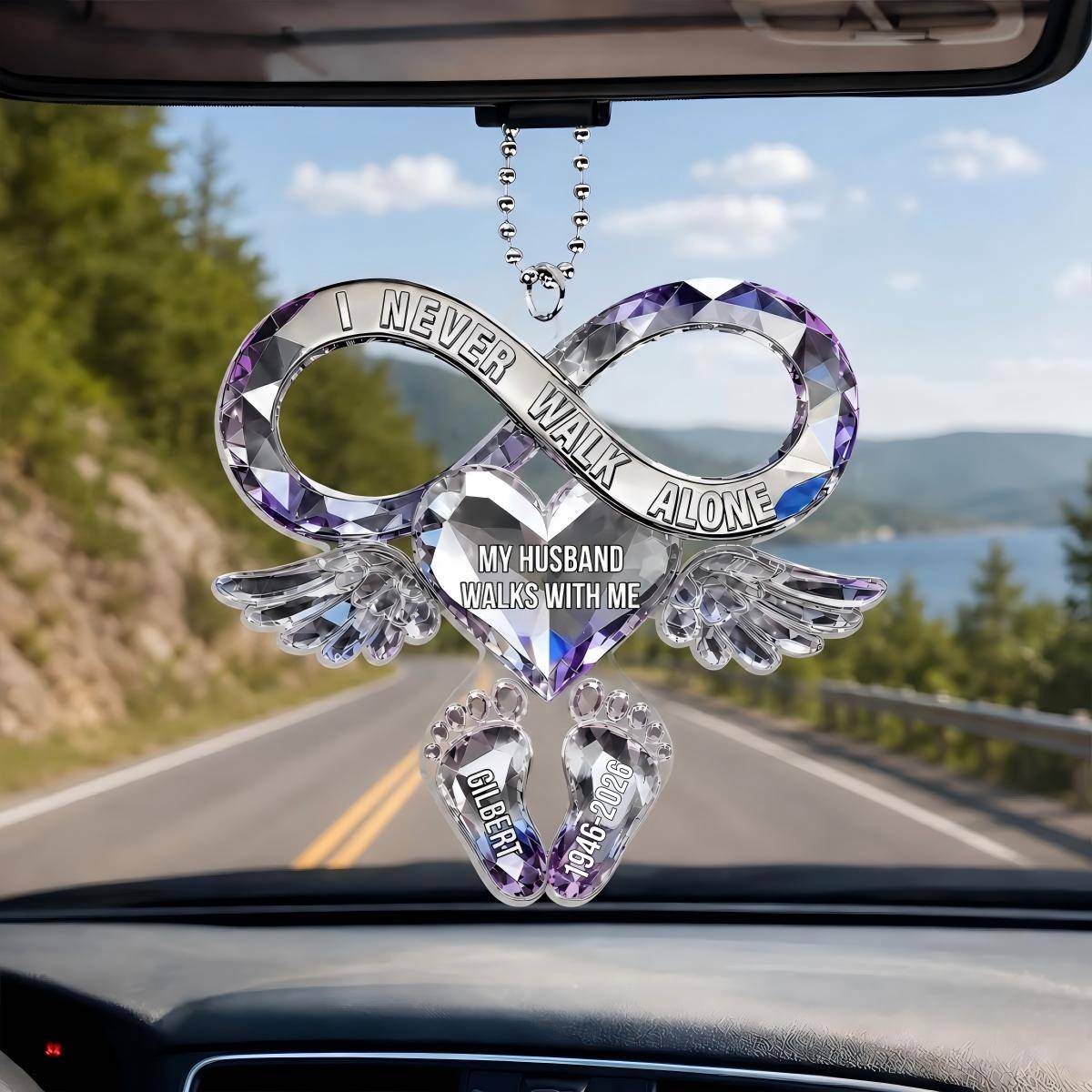 Your Love Still Rides Beside Me Every Day - Personalized Acrylic Car Hanger
