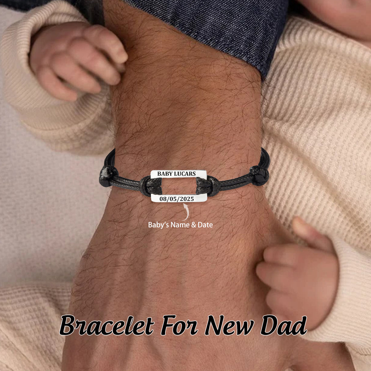 First Time Dad Gift, Bracelet For New Dad