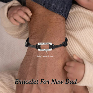First Time Dad Gift, Bracelet For New Dad