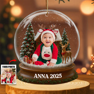 Upload Photo Christmas Custom Ornament