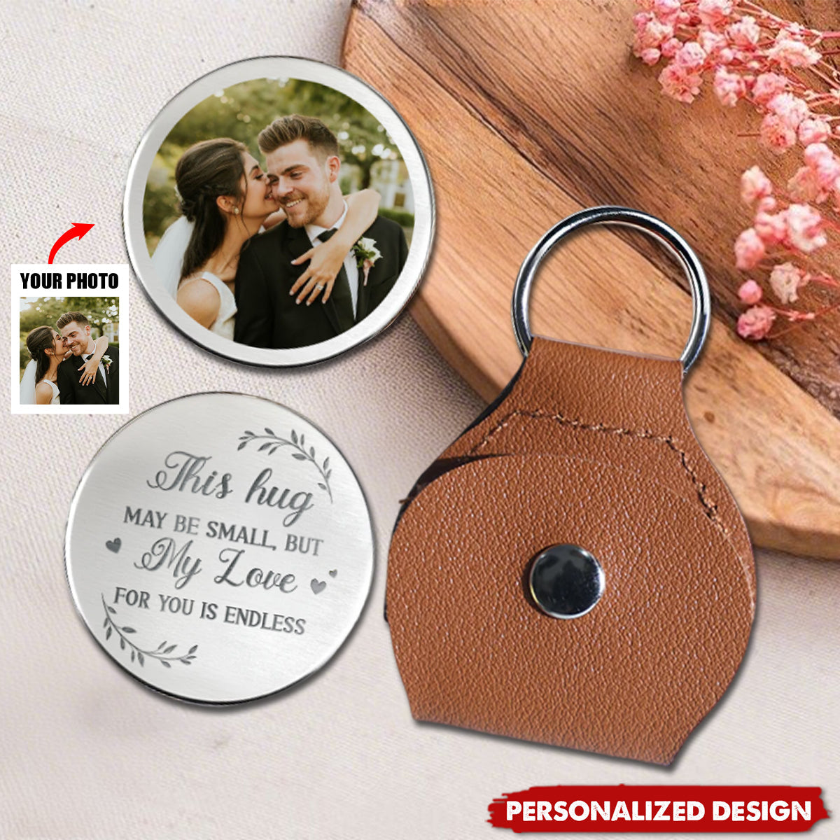 Couple Personalized Custom Pocket Hug - Gift For Husband Wife, Anniversary