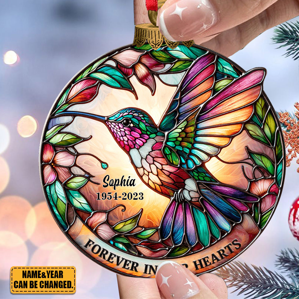 Memorial Hummingbird Personalized Acrylic Ornament