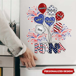 Personalized 4th Of July Mom Grandma Personalized Sticker Decal