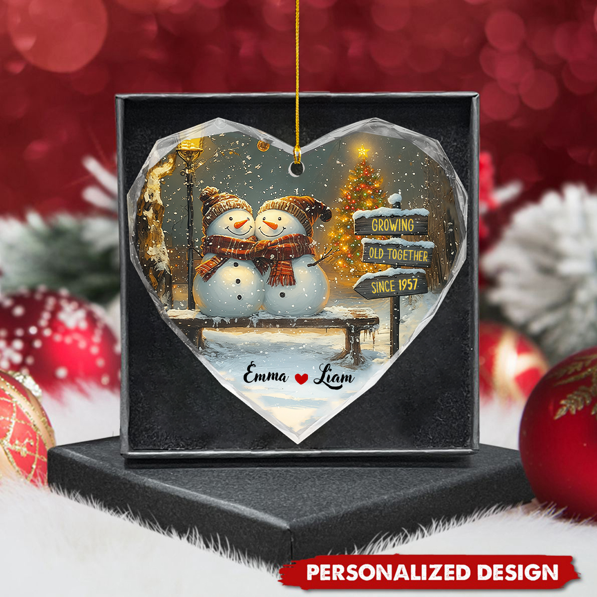 Growing Old Together - Custom Ornament