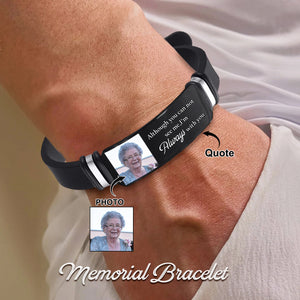 Custom Memorial Silicone Bracelet with Photo , Custom Photo Bracelet