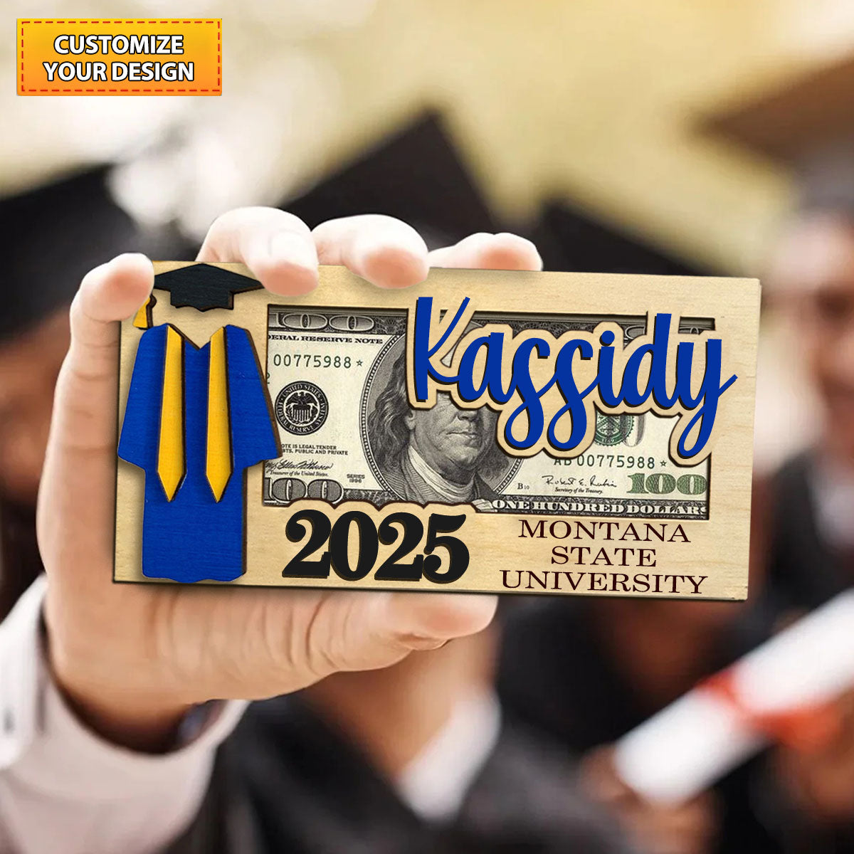 2025 Personalized Graduation Money Holder-Graduation Gift For Graduates