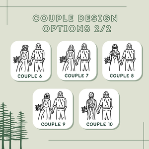 Personalized Outdoor Lovers Couple Gift Fridge Magnet