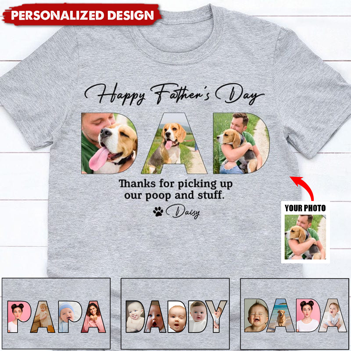 Custom Dad Shirt, Father's Day Gift