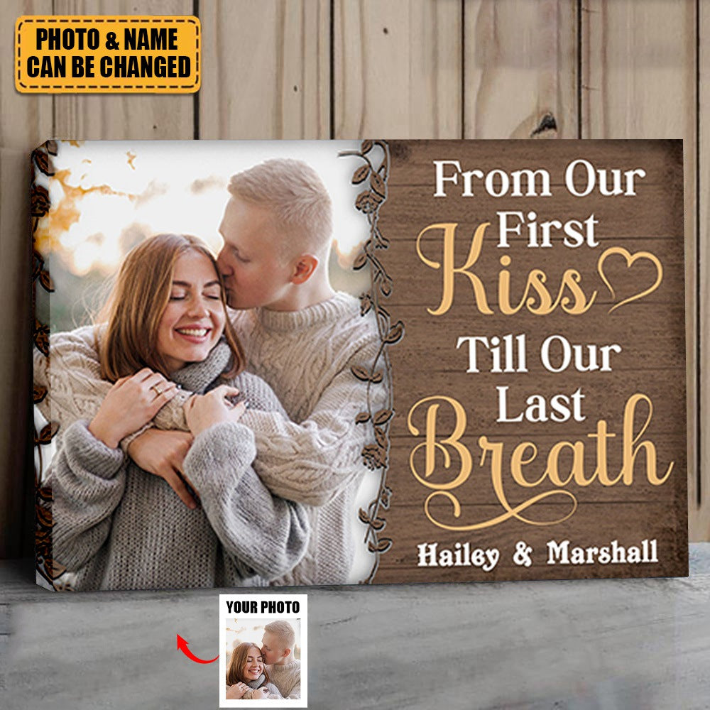 Custom Photo My Favorite Place In All The World Is Next To You Personalized Canvas