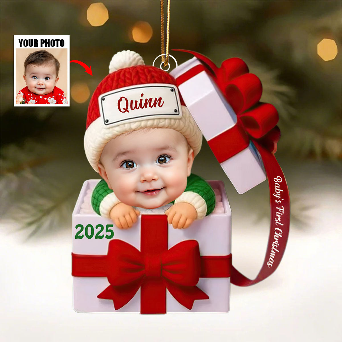 Custom Baby Gift Box , Newborn Ornament Gift