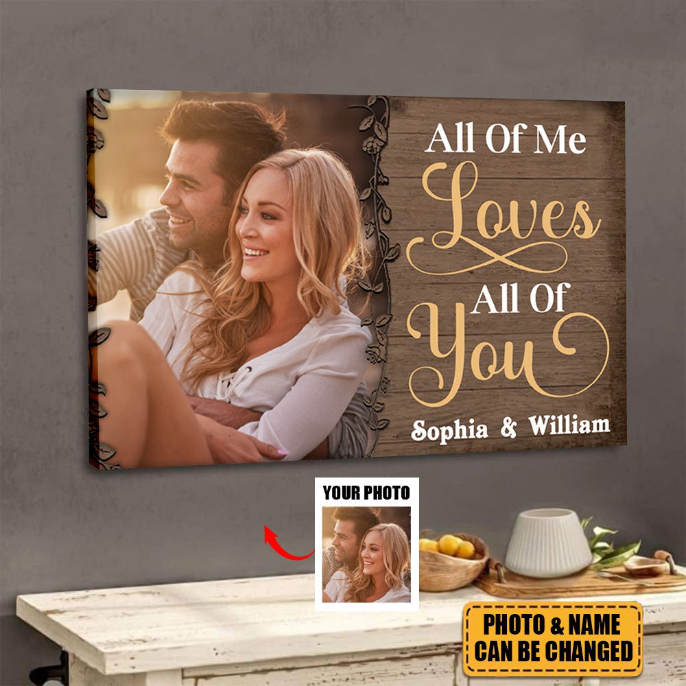 Custom Photo My Favorite Place In All The World Is Next To You Personalized Canvas