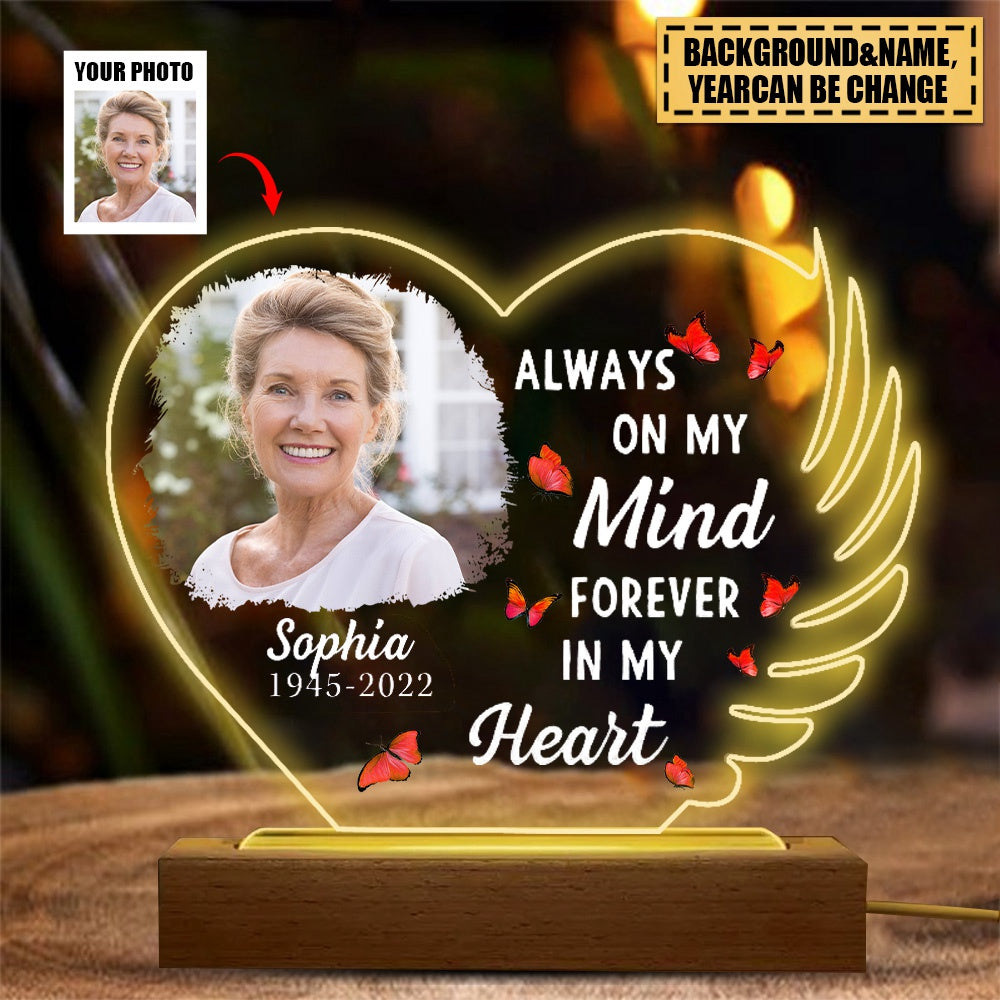 Custom Photo Your Wings Were Ready - Personalized 3D Led Light Lamp