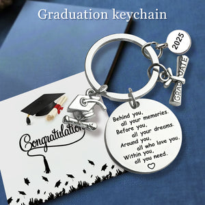 Happy graduation! -Personalized 2025 Graduation Keychain-A Gift For Graduates