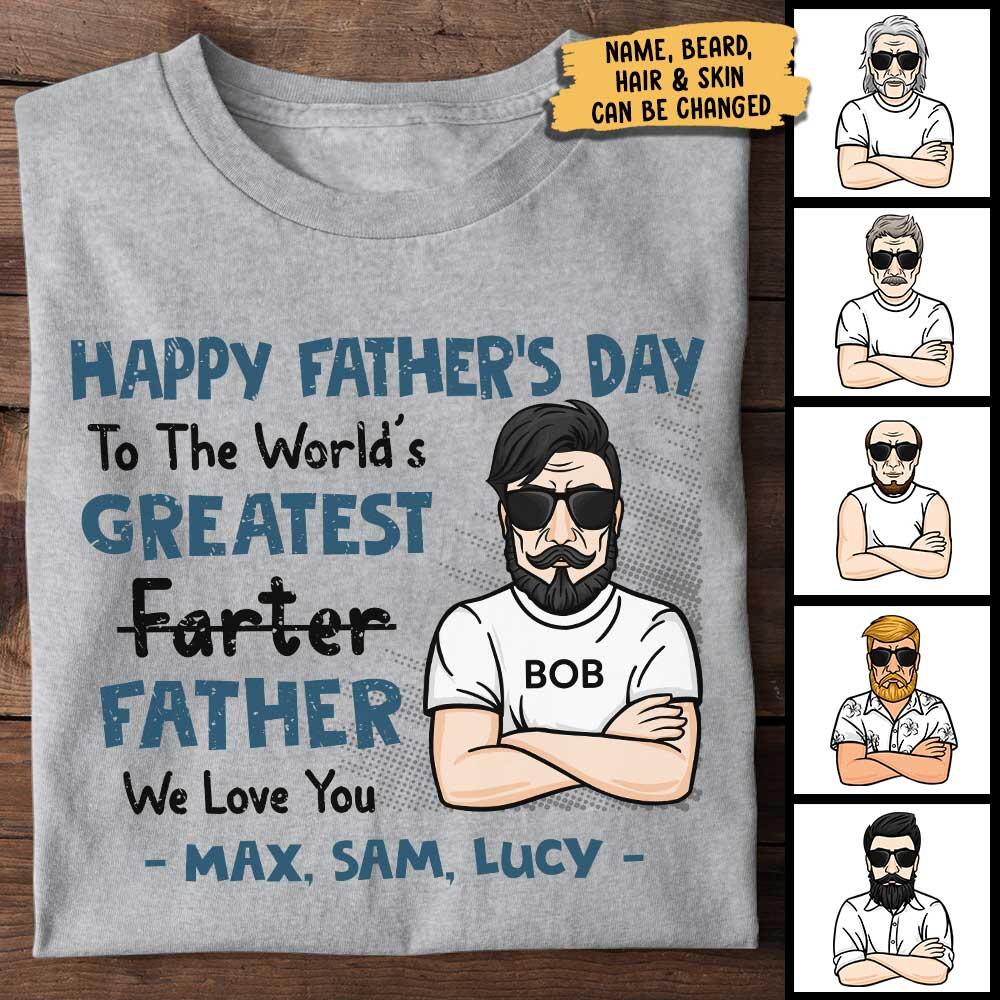 World's Greatest Farter - Gift for Dads - Personalized Unisex T-Shirt