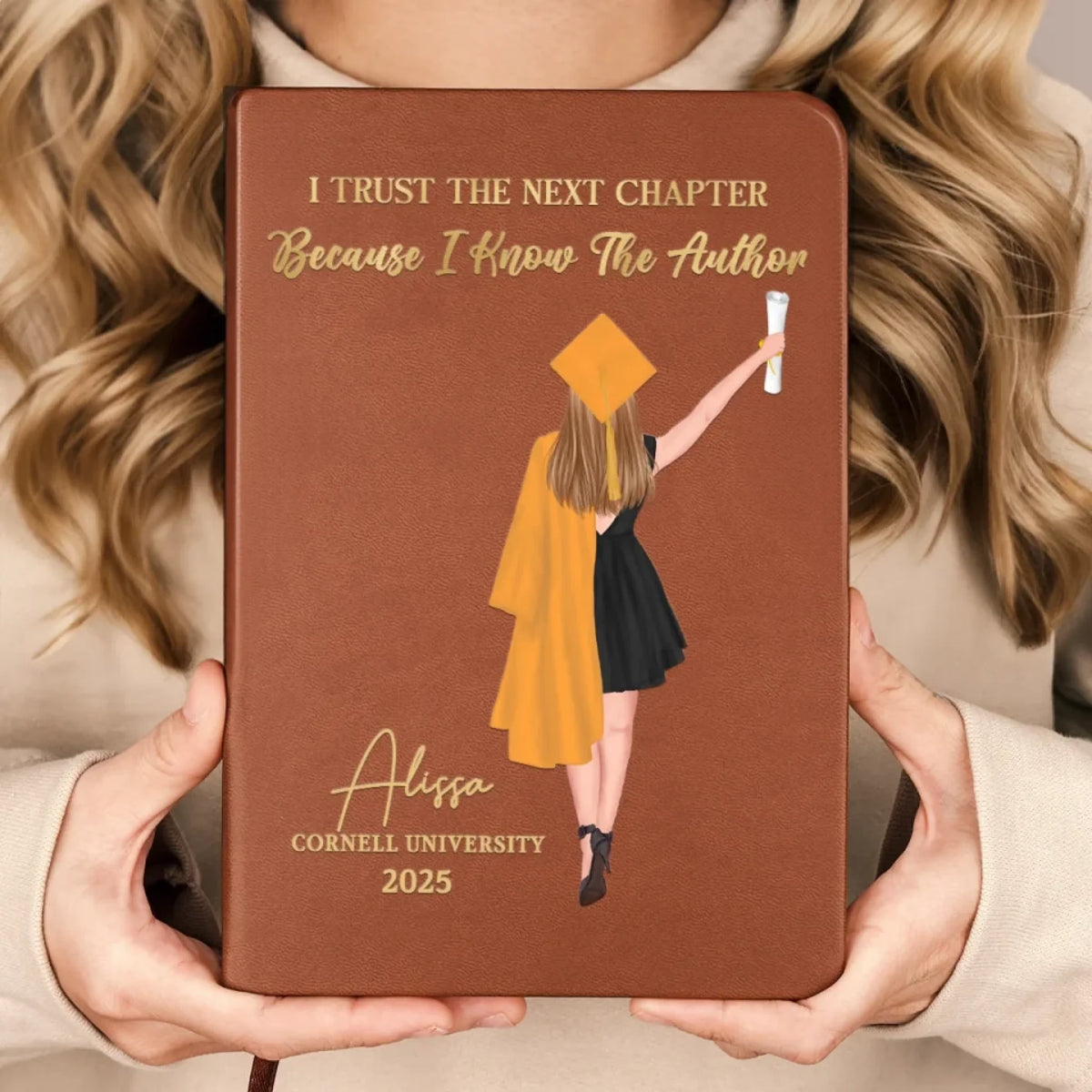 Personalized Custom Leather Journal - Graduation Gift