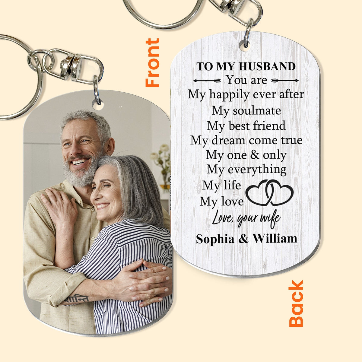 You Are My Happily Ever After - Personalized Keychain