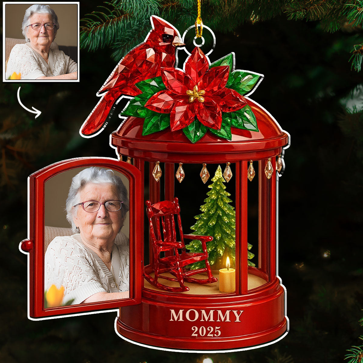In Memory Of Personalized Custom Photo Ornament