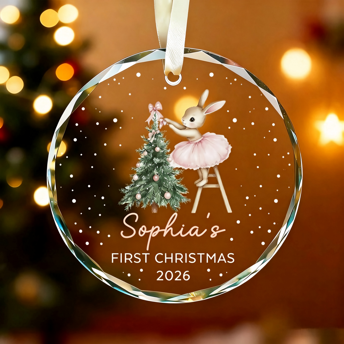 Personalized Baby Christmas Ornament, Keepsake For Baby Girl Boy