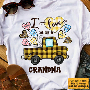 Love Being A Grandma Buffalo Truck Shirt